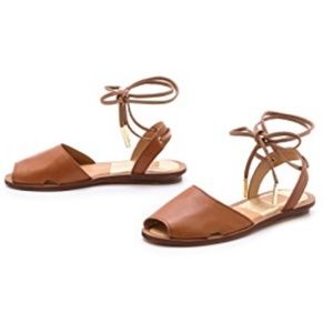 NEW! Strappy Tan Summer Wrap Sandals
